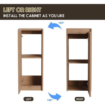 36' Wall - Mounted Bathroom Vanity With Sink and Side Cabinet, Soft Close Doors,00112IMO - 0624IMO - 0612GWH Combination Cabinet(KD - Packing) - 1st Choice Furniture Direct