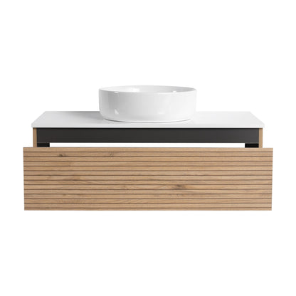 36'' Wall - Mounted Bathroom Vanity with White Art Ceramic Sink & 1 - Soft - Close Drawer (KD - Packing) - 1st Choice Furniture Direct