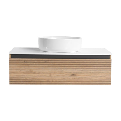 36'' Wall - Mounted Bathroom Vanity with White Art Ceramic Sink & 1 - Soft - Close Drawer (KD - Packing) - 1st Choice Furniture Direct
