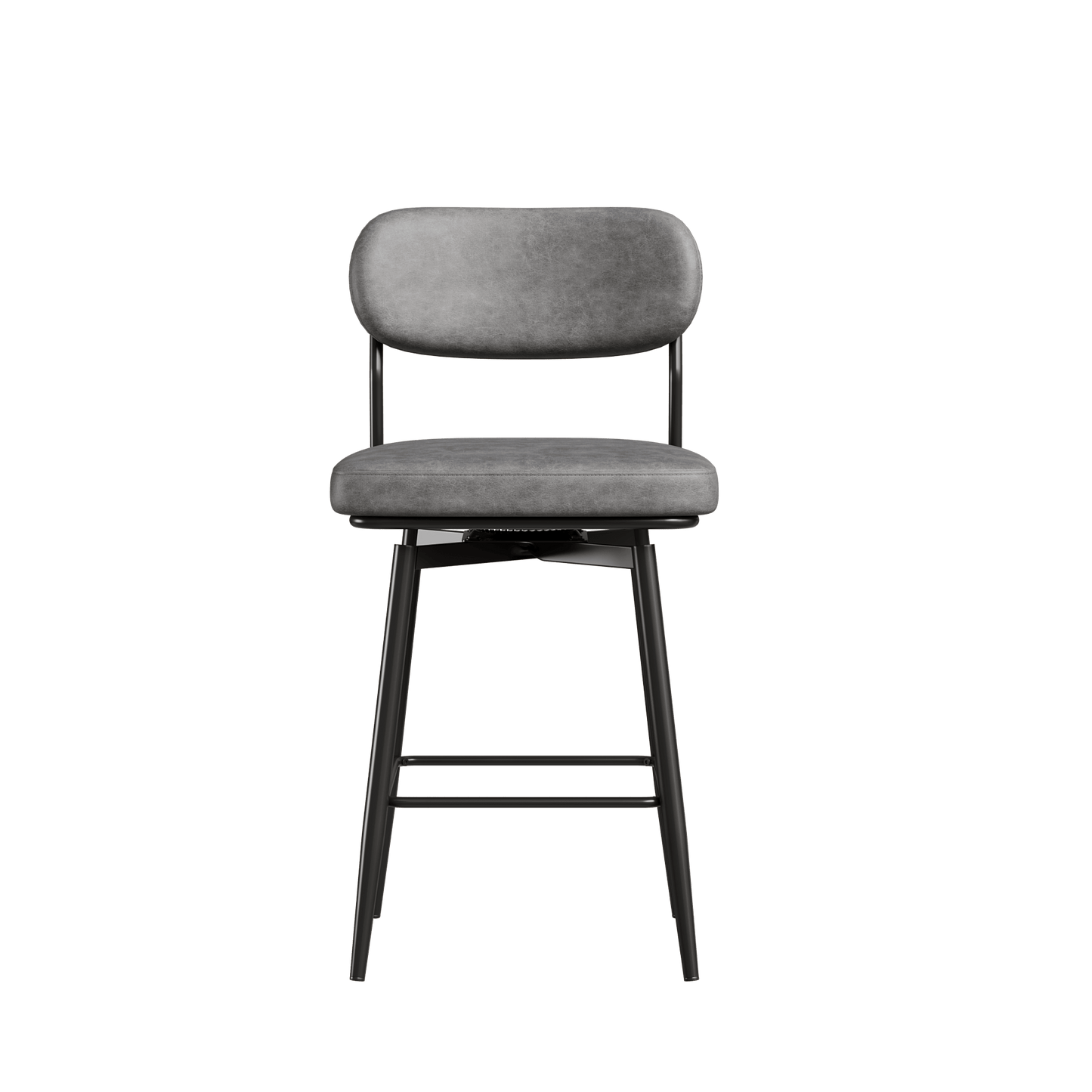 360 ° Rotating Bar Chair Bar Stool bar stools set of 2 piece set with leather cushions and iron brackets, suitable for various places such as home kitchens, restaurants, offices, etc. - 1st Choice Furniture Direct