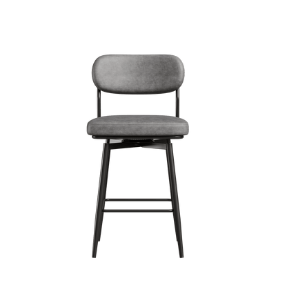 360 ° Rotating Bar Chair Bar Stool bar stools set of 2 piece set with leather cushions and iron brackets, suitable for various places such as home kitchens, restaurants, offices, etc. - 1st Choice Furniture Direct