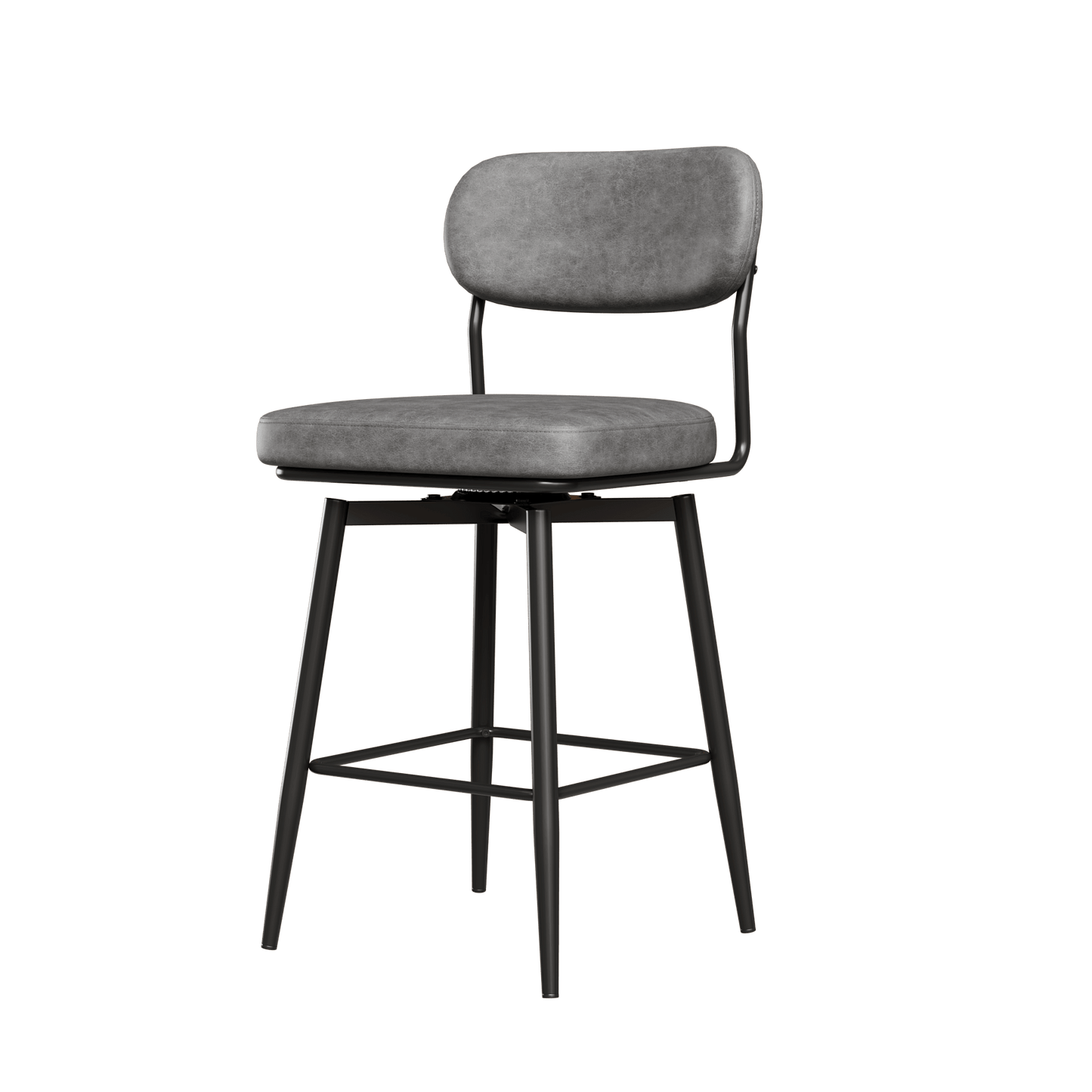 360 ° Rotating Bar Chair Bar Stool bar stools set of 2 piece set with leather cushions and iron brackets, suitable for various places such as home kitchens, restaurants, offices, etc. - 1st Choice Furniture Direct