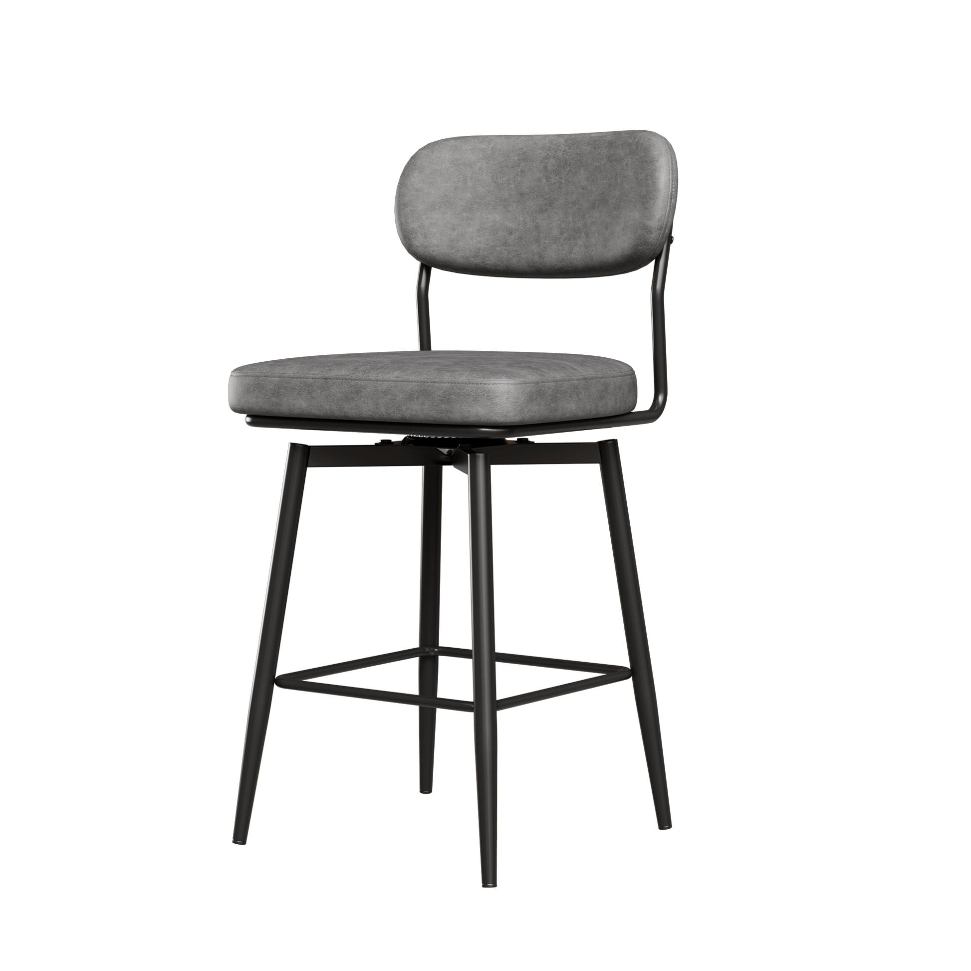 360 ° Rotating Bar Chair Bar Stool bar stools set of 2 piece set with leather cushions and iron brackets, suitable for various places such as home kitchens, restaurants, offices, etc. - 1st Choice Furniture Direct