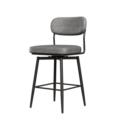 360 ° Rotating Bar Chair Bar Stool bar stools set of 2 piece set with leather cushions and iron brackets, suitable for various places such as home kitchens, restaurants, offices, etc. - 1st Choice Furniture Direct