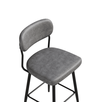 360 ° Rotating Bar Chair Bar Stool bar stools set of 2 piece set with leather cushions and iron brackets, suitable for various places such as home kitchens, restaurants, offices, etc. - 1st Choice Furniture Direct
