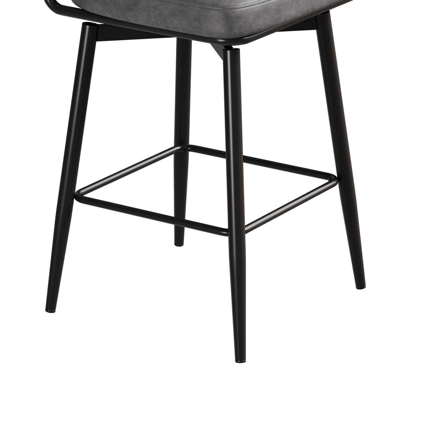 360 ° Rotating Bar Chair Bar Stool bar stools set of 2 piece set with leather cushions and iron brackets, suitable for various places such as home kitchens, restaurants, offices, etc. - 1st Choice Furniture Direct