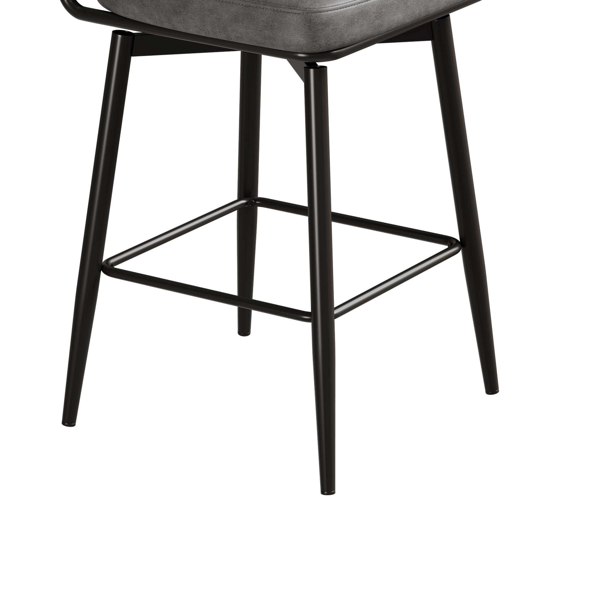 360 ° Rotating Bar Chair Bar Stool bar stools set of 2 piece set with leather cushions and iron brackets, suitable for various places such as home kitchens, restaurants, offices, etc. - 1st Choice Furniture Direct