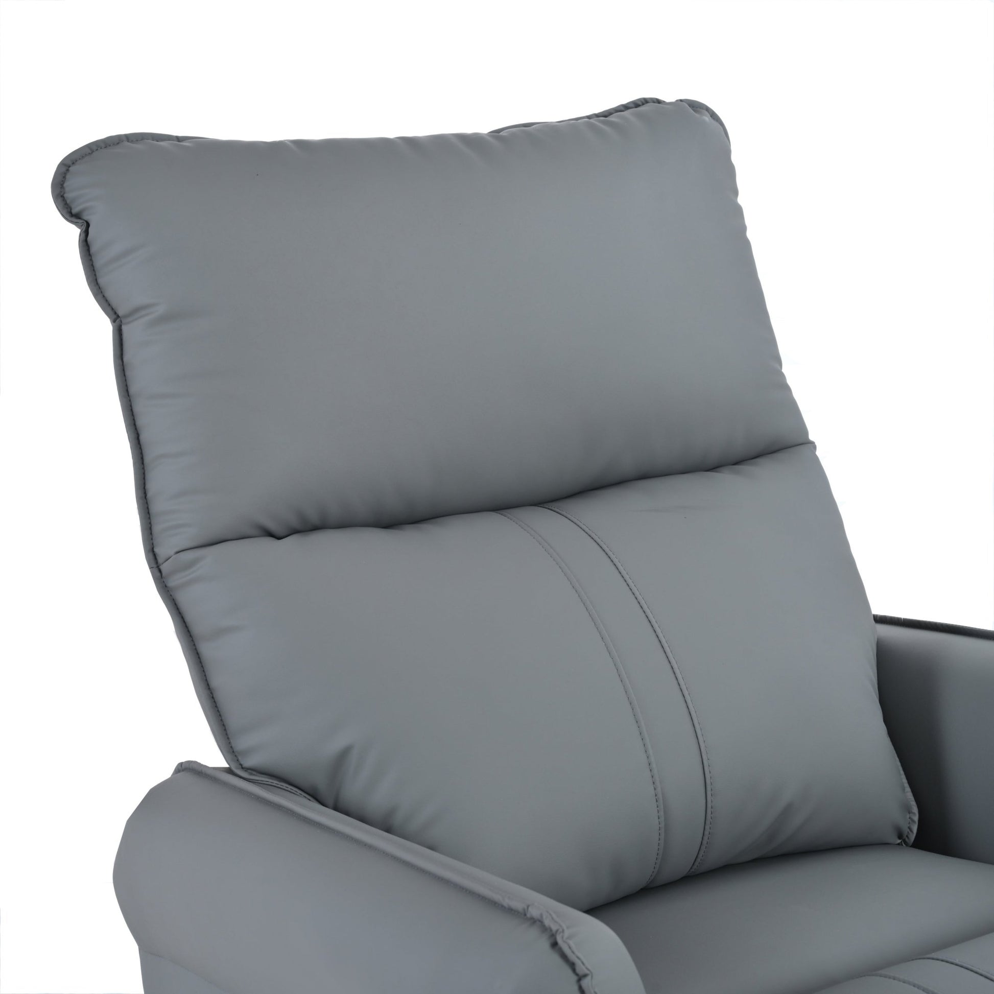360° Swivel Rocker Recliner Chair,Swivel Nursery Rocking Chair w/Pull Ring,Glider Chair,Modern Rocking Swivel Recliner Chair for Bedroom,Living Room Chair Home Theater Seating(Blue - Gray+360°Swivel ) - 1st Choice Furniture Direct