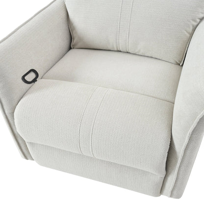360° Swivel Rocker Recliner Chair,Swivel Nursery Rocking Chair w/Pull Ring,Glider Chair,Modern Rocking Swivel Recliner Chair for Bedroom,Living Room Chair Home Theater Seating(Fabric Gray+360°Swivel ) - 1st Choice Furniture Direct