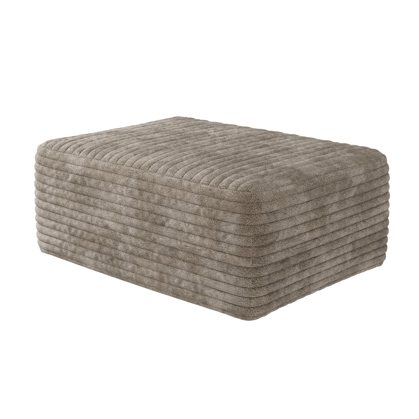 37.40'Sofa ottoman ,No Assembly Required,Camel(Plush Corduroy Fabric) - 1st Choice Furniture Direct