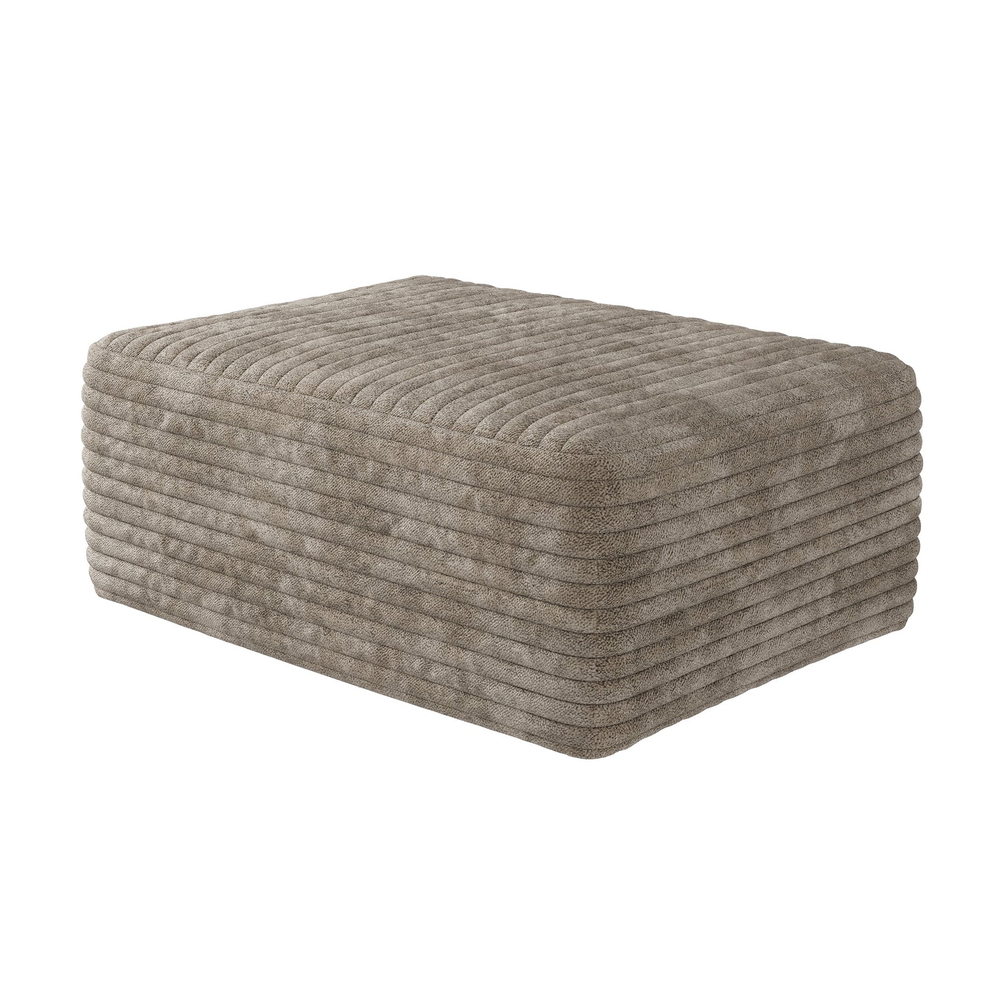 37.40'Sofa ottoman ,No Assembly Required,Camel(Plush Corduroy Fabric) - 1st Choice Furniture Direct