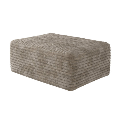 37.40'Sofa ottoman ,No Assembly Required,Camel(Plush Corduroy Fabric) - 1st Choice Furniture Direct