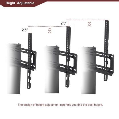 1st Choice 35.4" Versatile TV Stand Height Adjustable Bracket Swivel 3-Tier