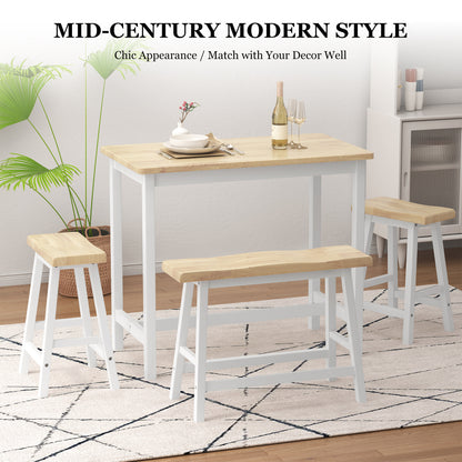 1st Choice Bar Kitchen Counter Height Table Dining Table - Set of 4