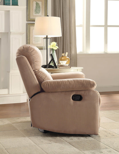 1st Choice Comfortable Parklon Motion Brown Cozy Microfiber Recliner