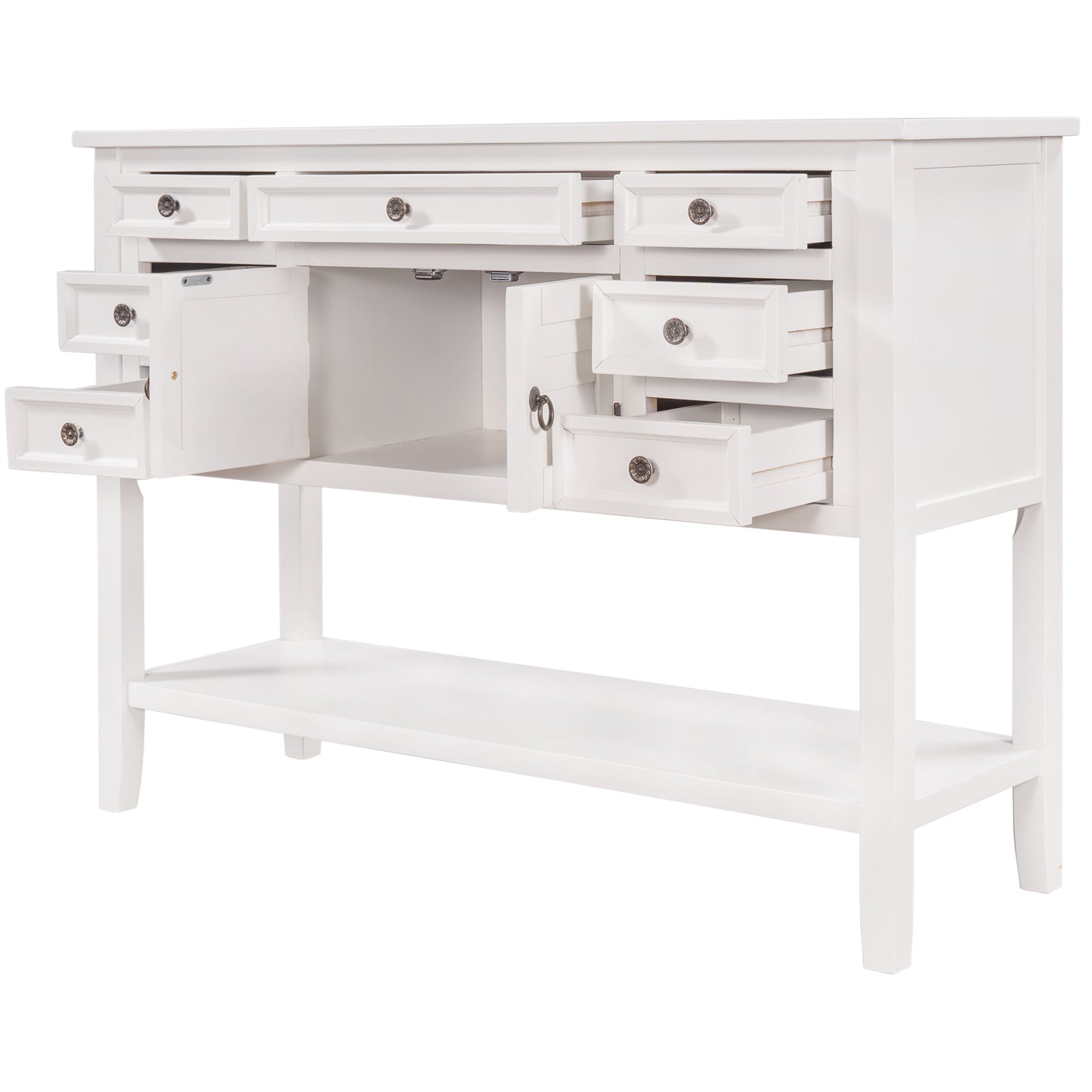 1st Choice 44.5" Modern Living Room Console Table Sofa Table in White