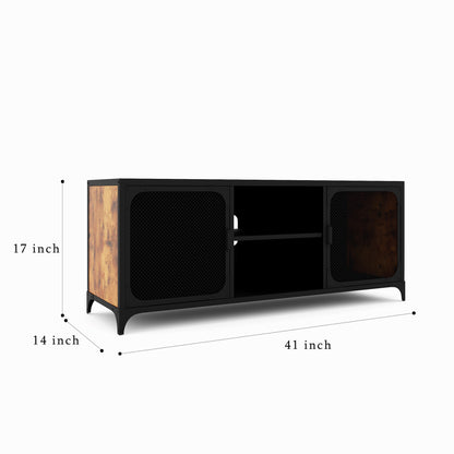 1st Choice Modern Steel TV Cabinet with Cable Management & Tip Restraint Hardware