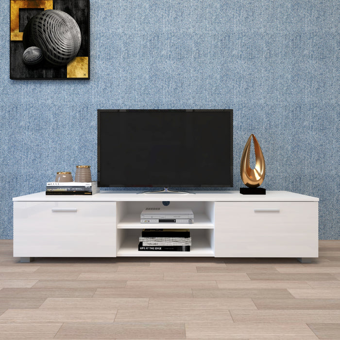 1st Choice White TV Stand for 70 Inch TV Stands Media Console Center