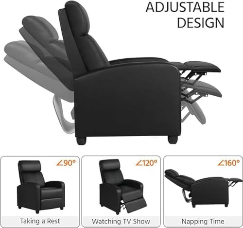 1st Choice Elegant Faux Leather Recliner  Chair