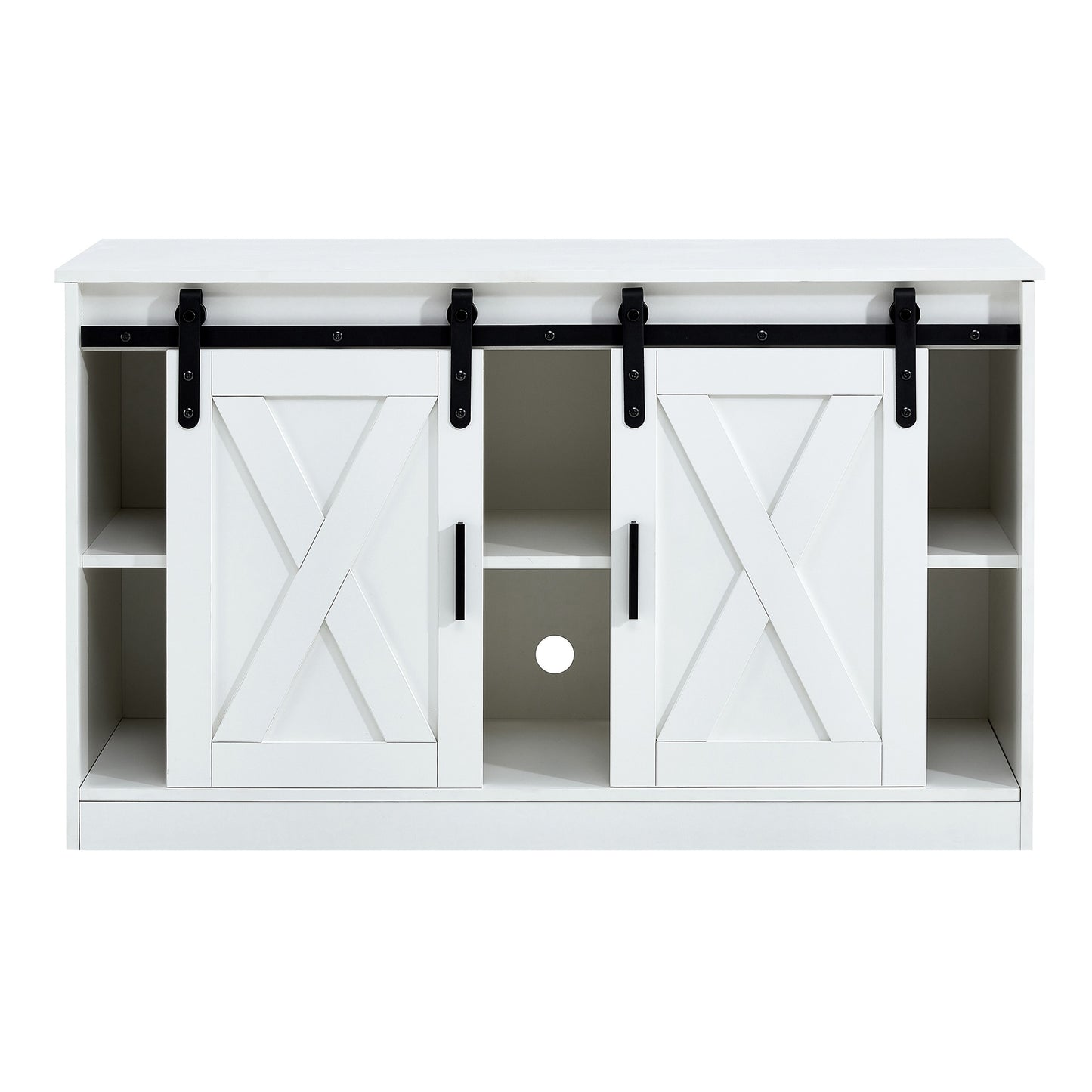 1st Choice Modern TV Storage Cabinet Entertainment Console in White