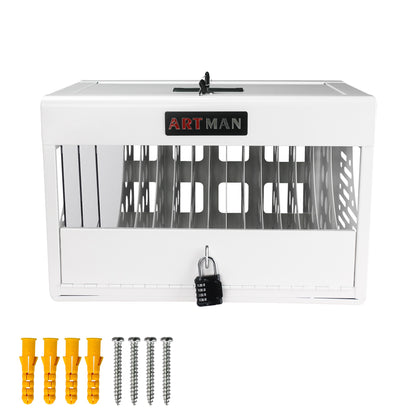 1st Choice 16-Bay Charging Laptop Locking Charging Station White Cabinet