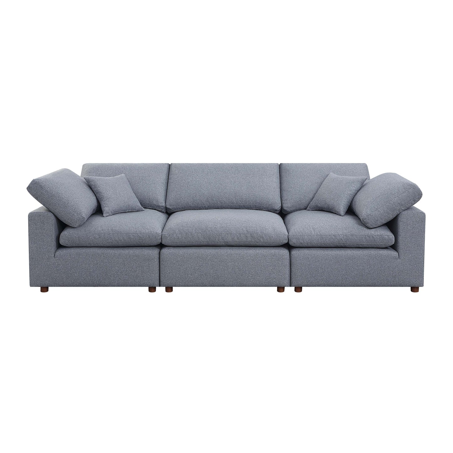 1st Choice Modern Modular Sectional Living Room Sofa Set in Grey