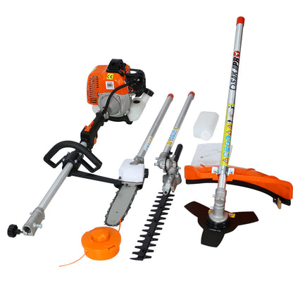 4 in 1 Multi - Functional Trimming Tool, 52CC 2 - Cycle Garden Tool System with Gas Pole Saw, Hedge Trimmer, Grass Trimmer, and Brush Cutter EPA Compliant - 1st Choice Furniture Direct