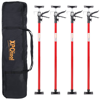 4 Pack Adjustable Support Pole,Steel 3rd Hand Support System,Support Rod for Jacks Cargo Bars Drywalls,Cabinet Jacks for Installing Cabinets,Extends from 45 to 114 Inch ,with carry bag - 1st Choice Furniture Direct
