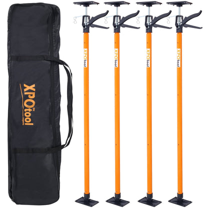 4 Pack Adjustable Support Pole,Steel 3rd Hand Support System,Support Rod for Jacks Cargo Bars Drywalls,Cabinet Jacks for Installing Cabinets,Extends from 45 to 114 Inch ,with carry bag - 1st Choice Furniture Direct