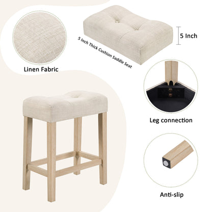 4 - Piece Bar Table Set with Power Outlet | Light Oak Sofa Table with 3 Stools - 1st Choice Furniture Direct