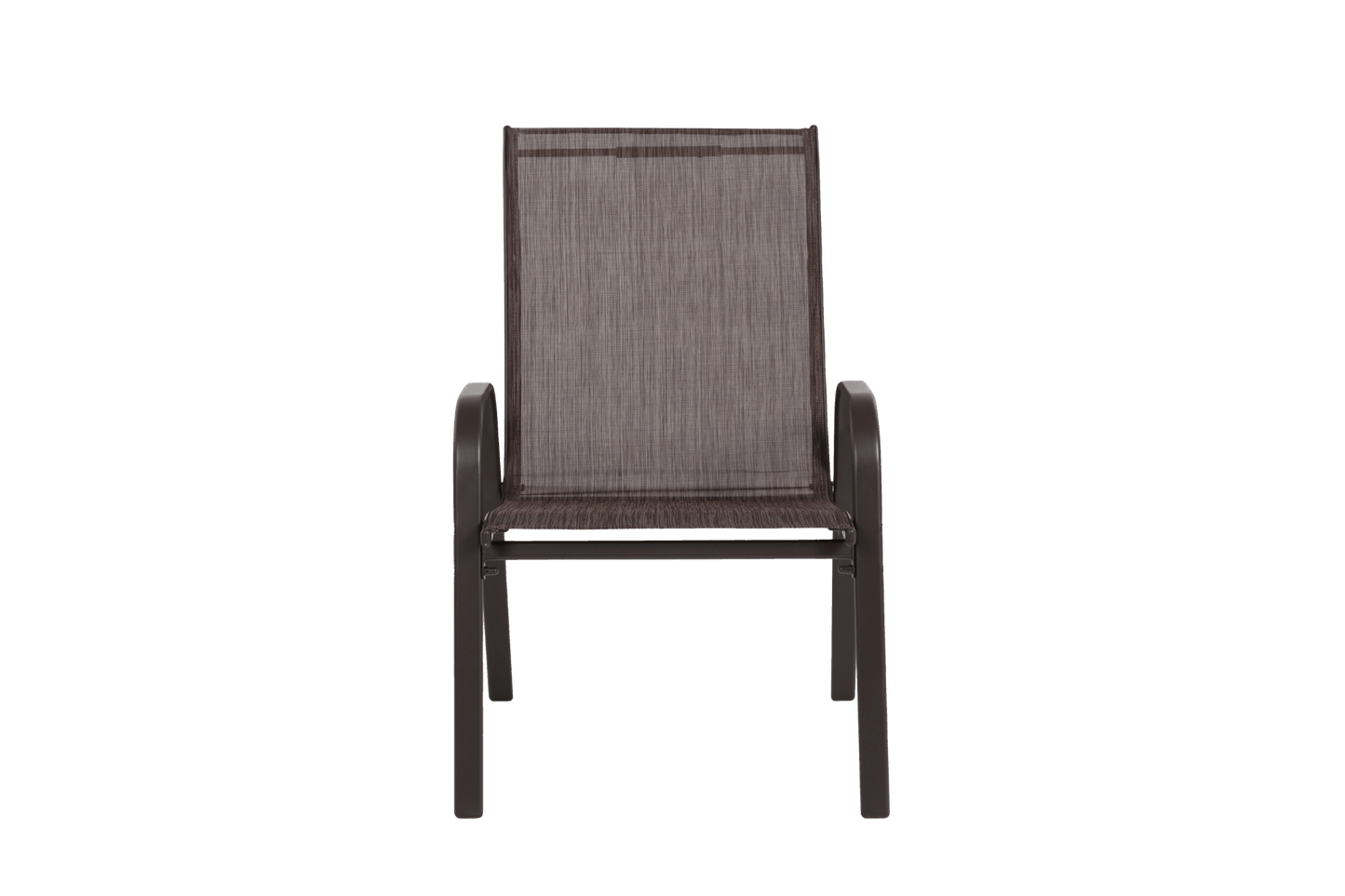 4-Piece Brown Outdoor Patio Chair Set with Steel Frame - 1st Choice Furniture Direct