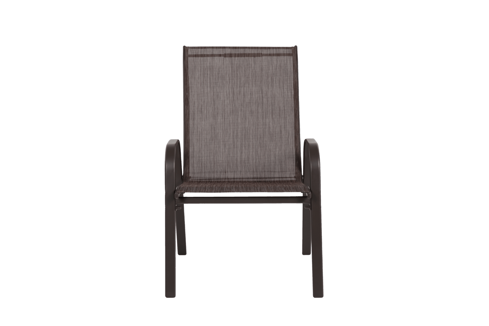 4-Piece Brown Outdoor Patio Chair Set with Steel Frame - 1st Choice Furniture Direct