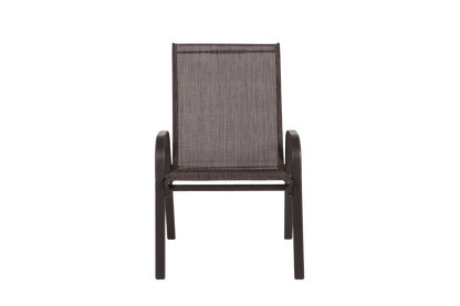 4-Piece Brown Outdoor Patio Chair Set with Steel Frame - 1st Choice Furniture Direct