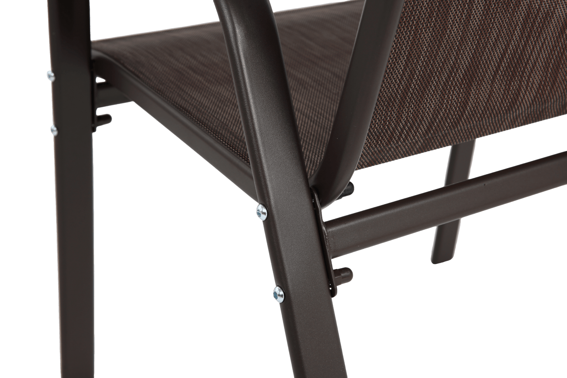 4-Piece Brown Outdoor Patio Chair Set with Steel Frame - 1st Choice Furniture Direct