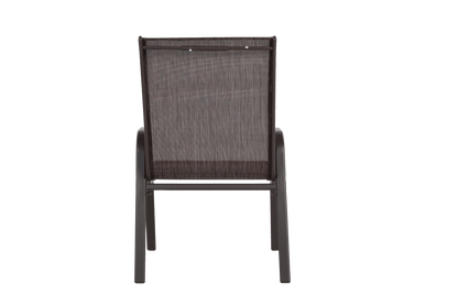 4-Piece Brown Outdoor Patio Chair Set with Steel Frame - 1st Choice Furniture Direct