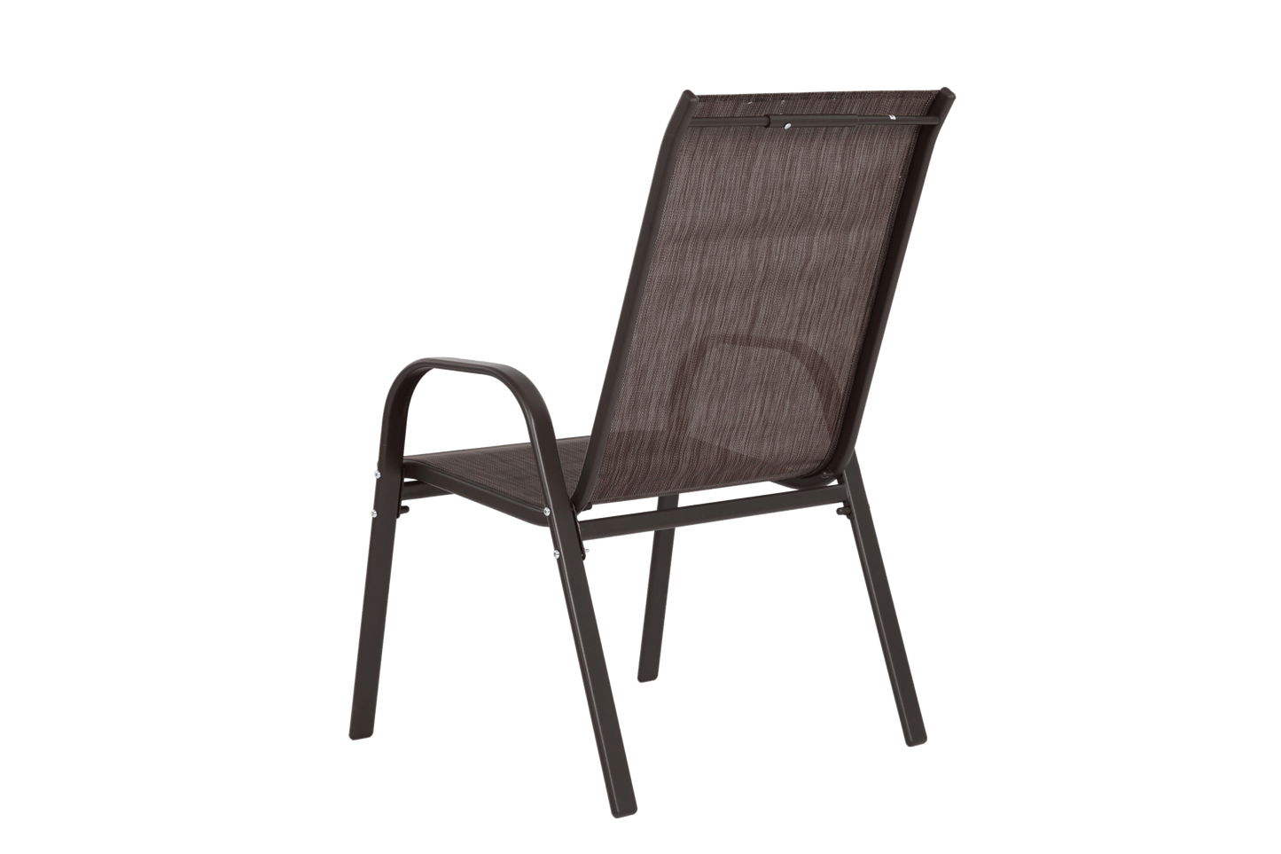 4-Piece Brown Outdoor Patio Chair Set with Steel Frame - 1st Choice Furniture Direct