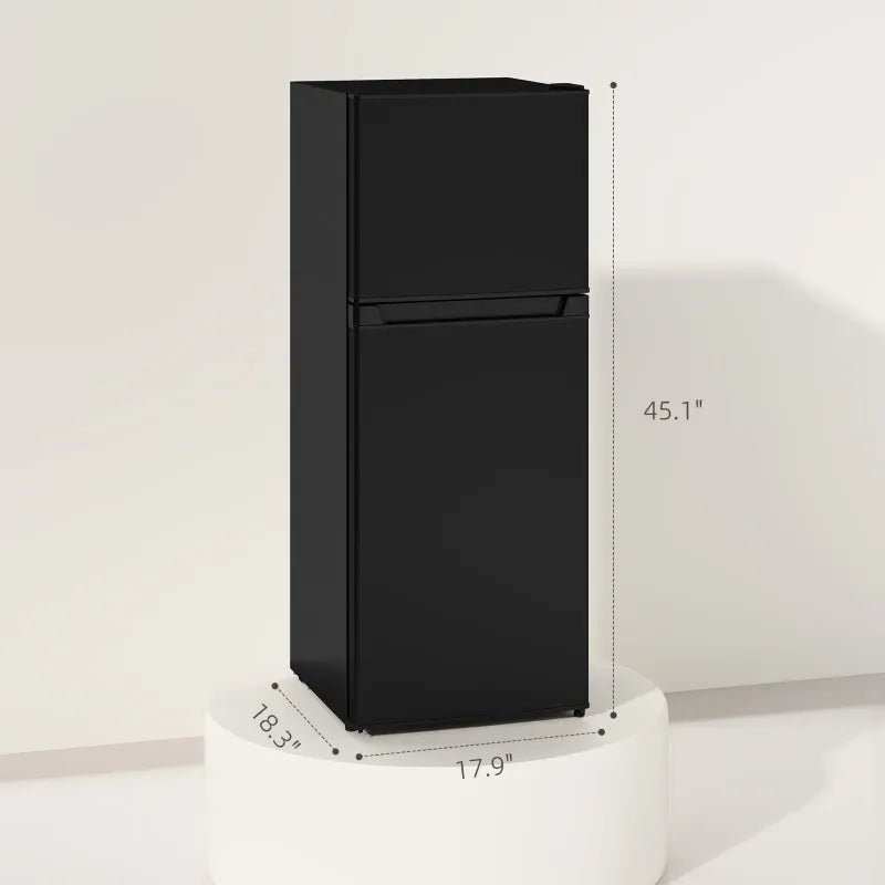 4.0 Cu. Ft. Compact Refrigerator with Freezer | Black Mini Fridge - 1st Choice Furniture Direct