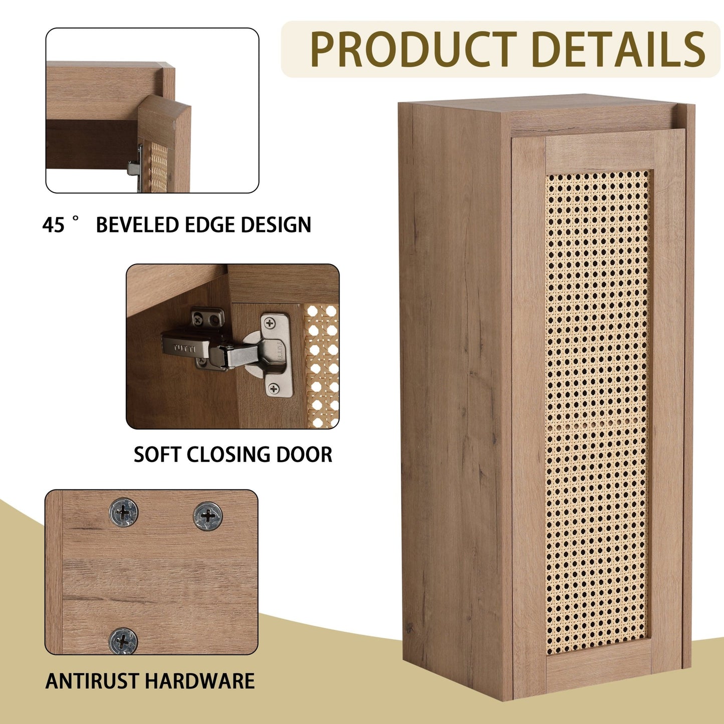 40'' Freestanding Bathroom Vanity with Ceramic Sink & 2 - Soft - Close Door and Side Cabinet, KD - Packing, Plywood - 1st Choice Furniture Direct