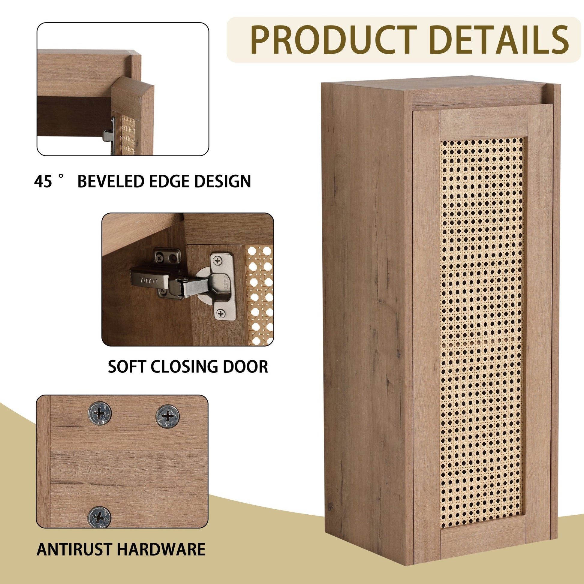 40'' Freestanding Bathroom Vanity with Ceramic Sink & 2 - Soft - Close Door and Side Cabinet, KD - Packing, Plywood - 1st Choice Furniture Direct
