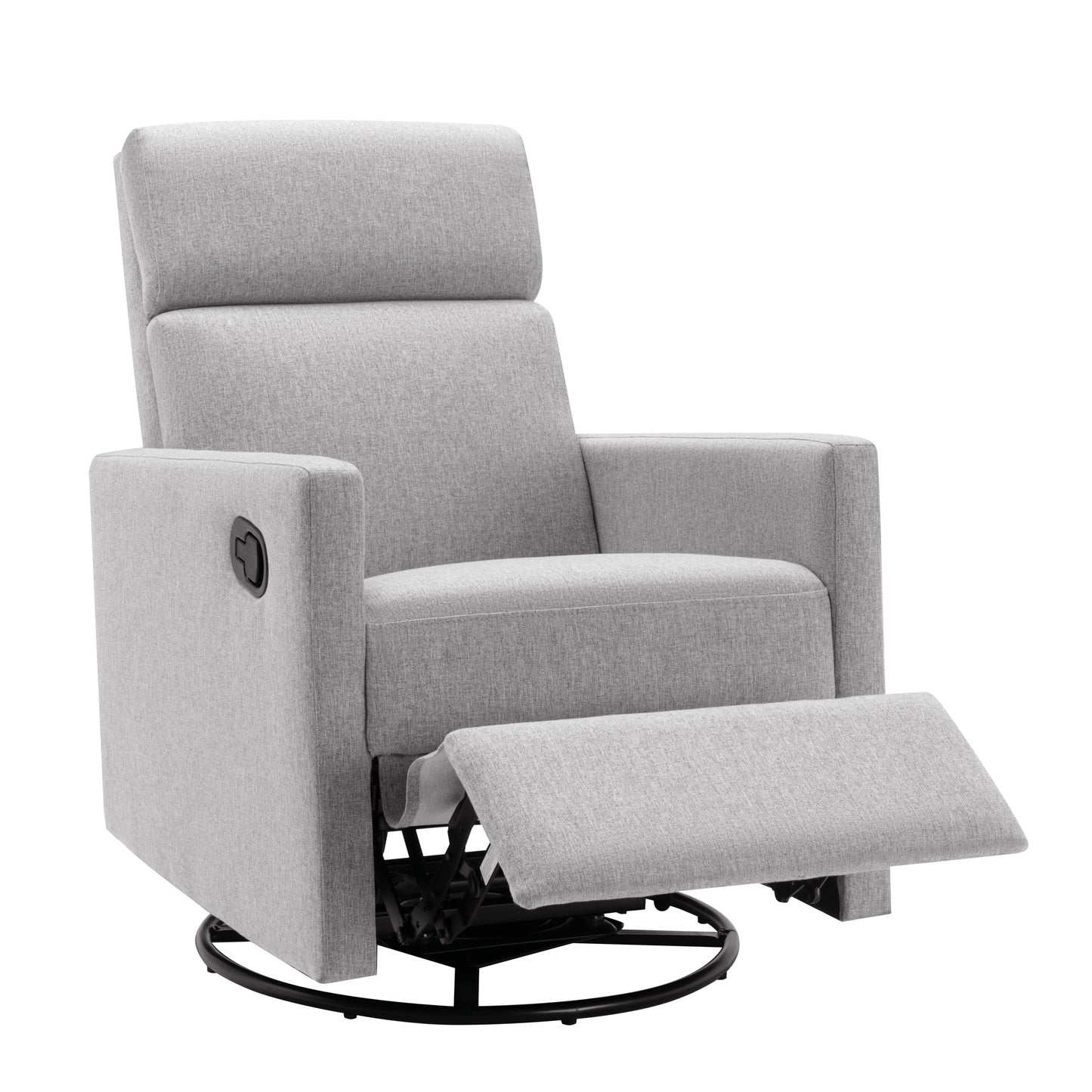 1st Choice Modern Rocker Seating Glider Swivel Recliner Chair in Gray