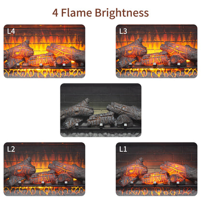 42 inch Infrared Electric Fireplace with Removable Trim kit Insert, Touch Panel Home Decor Heater - 1st Choice Furniture Direct