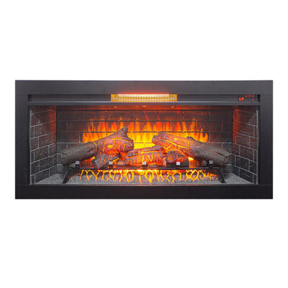 42 inch Infrared Electric Fireplace with Removable Trim kit Insert, Touch Panel Home Decor Heater - 1st Choice Furniture Direct