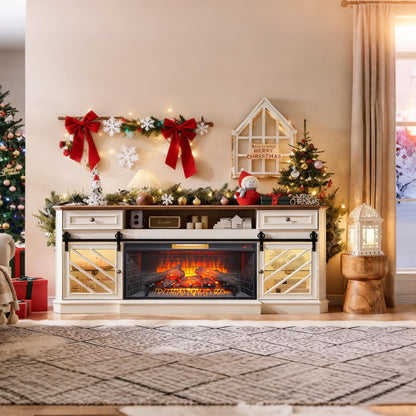 42 inch Infrared Electric Fireplace with Removable Trim kit Insert, Touch Panel Home Decor Heater - 1st Choice Furniture Direct