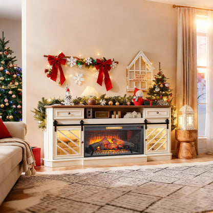 42 inch Infrared Electric Fireplace with Removable Trim kit Insert, Touch Panel Home Decor Heater - 1st Choice Furniture Direct