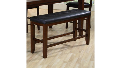 1st Choice Espresso Counter Height Bench - Chic & Durable Seating