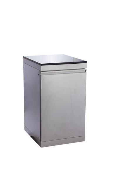 43 - Inch 6 - Burner 85000 BTU Deluxe Stainless Steel Gas Outdoor Kitchen Bar Barbecue Island Grill + Wine Cooler Compact Refrigerator + Rotisserie + Granite Countertops + Storage Cabinets & Drawers - 1st Choice Furniture Direct