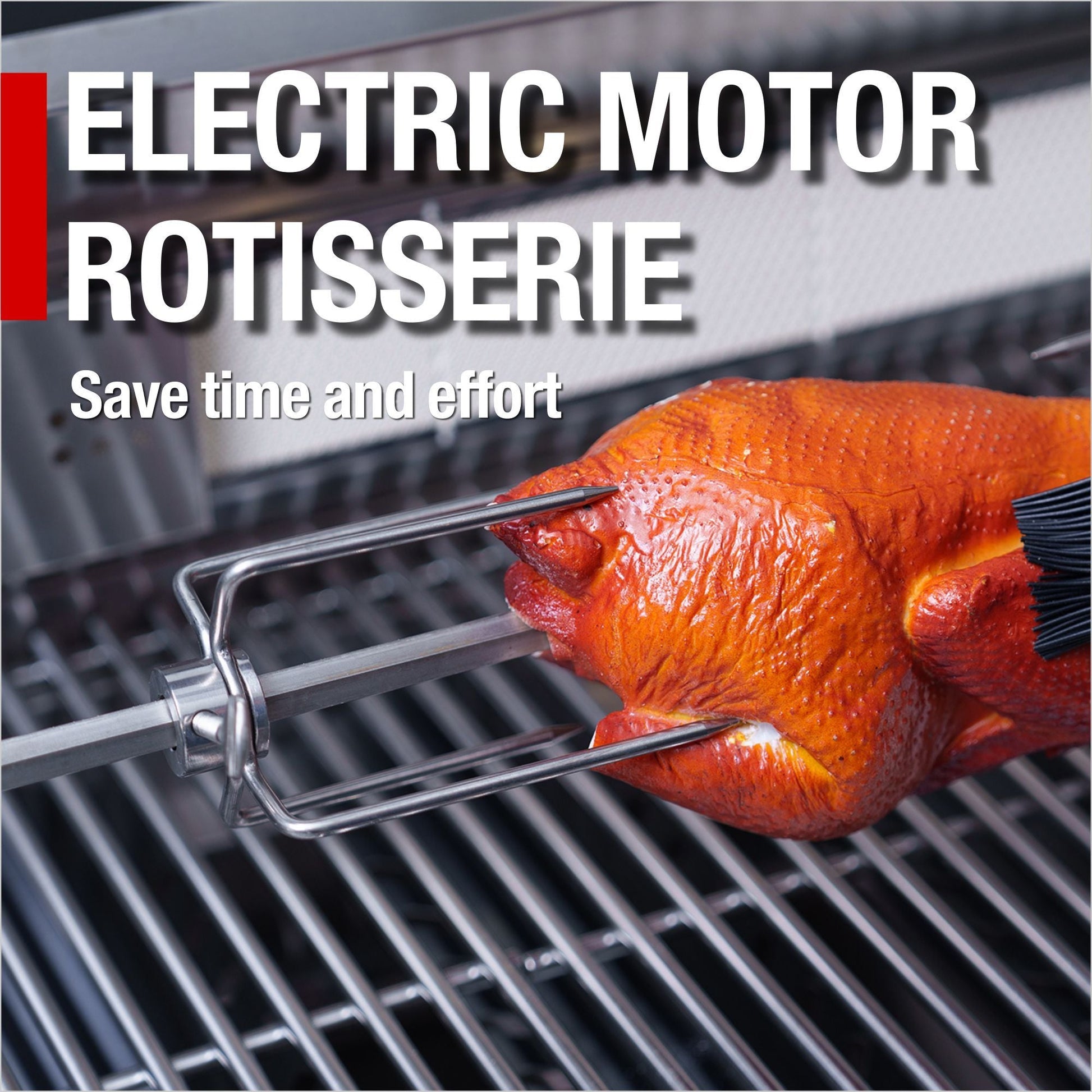 43 - Inch 6 - Burner 85,000 BTU Stainless Steel Outdoor Kitchen Island Grill with Wine Cooler Refrigerator, Rotisserie Kit, Granite Countertops & Stainless Steel Sink - 1st Choice Furniture Direct