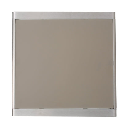43' Outdoor Aluminum Frame Bar Table with Glass Table Top, Grey Finish - 1st Choice Furniture Direct