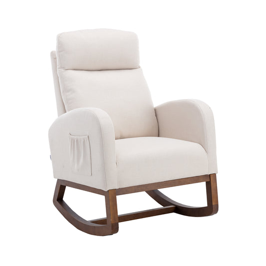 1st Choice Modern Living Room Comfortable Solid Wood Rocking Chair