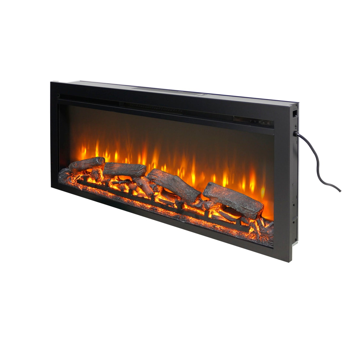 44 Inch Wall Mounted Electric Fireplace with Remote Control - 1st Choice Furniture Direct